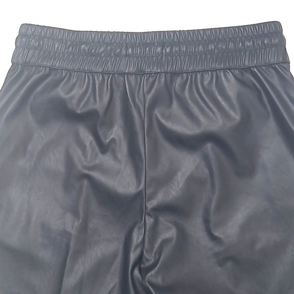 Who What Wear Pleather Pants Wide Leg High Waist Rise Faux Leather Pockets Med. - Picture 16 of 17